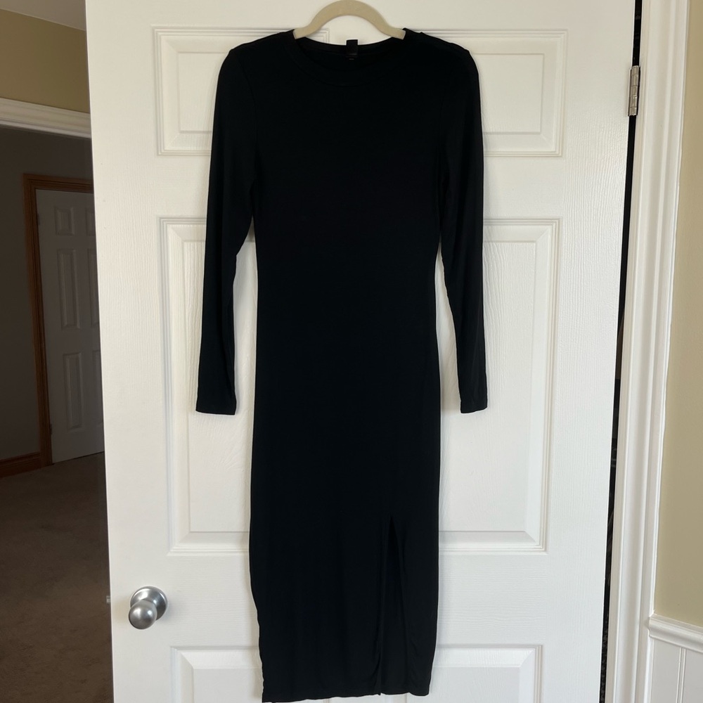 Classic Black Long Sleeve Dress